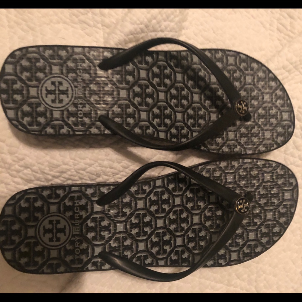 Tory Burch black flip flops